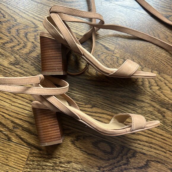 Tony Bianco Fortune Heel Block Tie Up Sandal in Caramel Phoenix Women's 6 - Picture 5 of 15